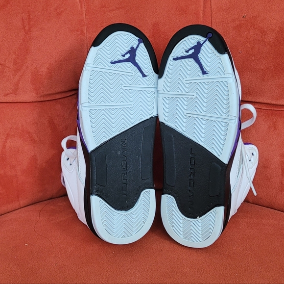 Air Jordan 5 RETRO (PS) WHITE/DARK CONCORD-BLACK Kids Size 1Y